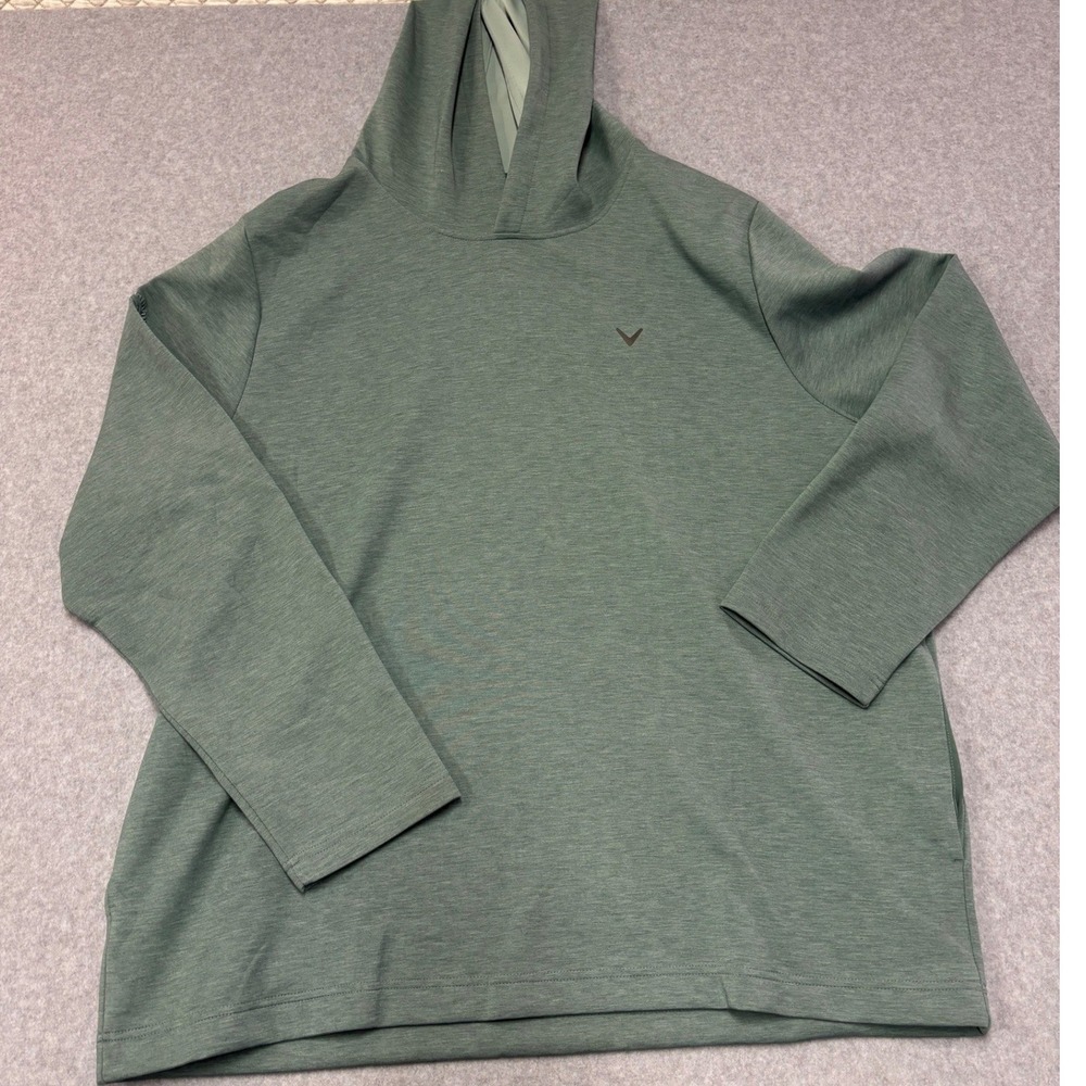 Callaway Mens Swing Tech Hoodie Pullover Heather Green XXL DK462